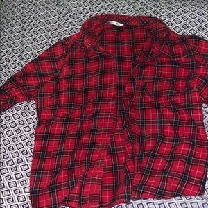 Red and black plaid shirt